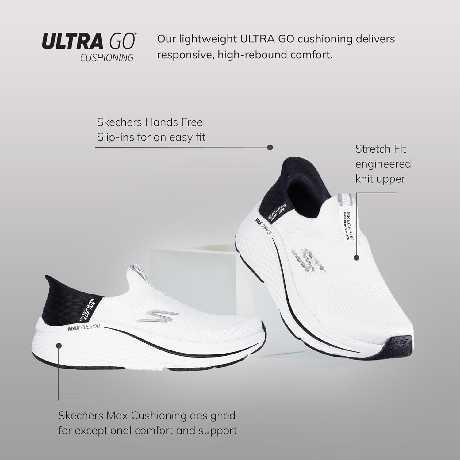 image:imageSkechers Womens Max Cushioning Elite 20 Eternal TrainersWhiteBlack