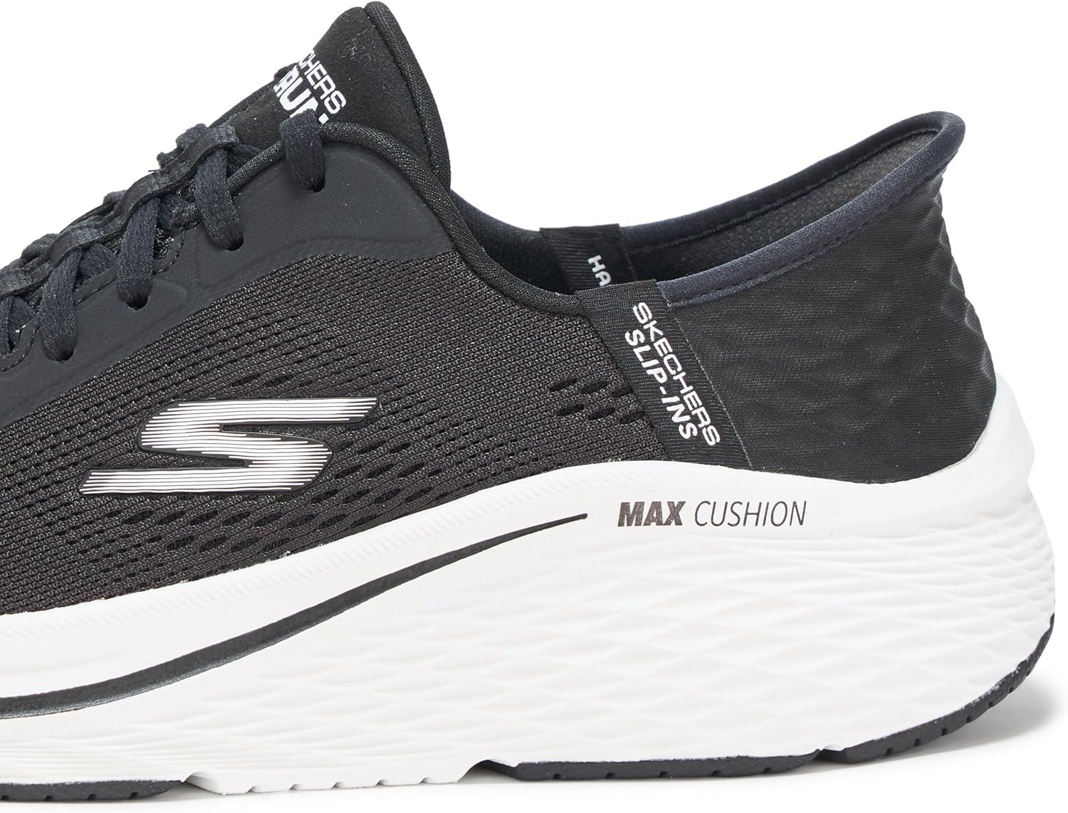 image:imageSkechers Womens Max Cushioning Elite 20 Vanish Hands Free SlipinsBlackWhite