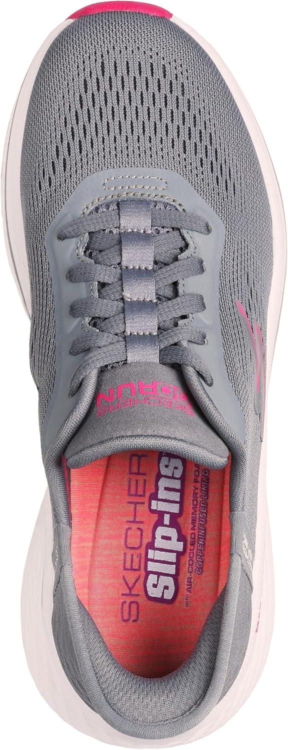 image:imageSkechers Womens Max Cushioning Elite 20 Vanish Hands Free SlipinsCharcoalPink