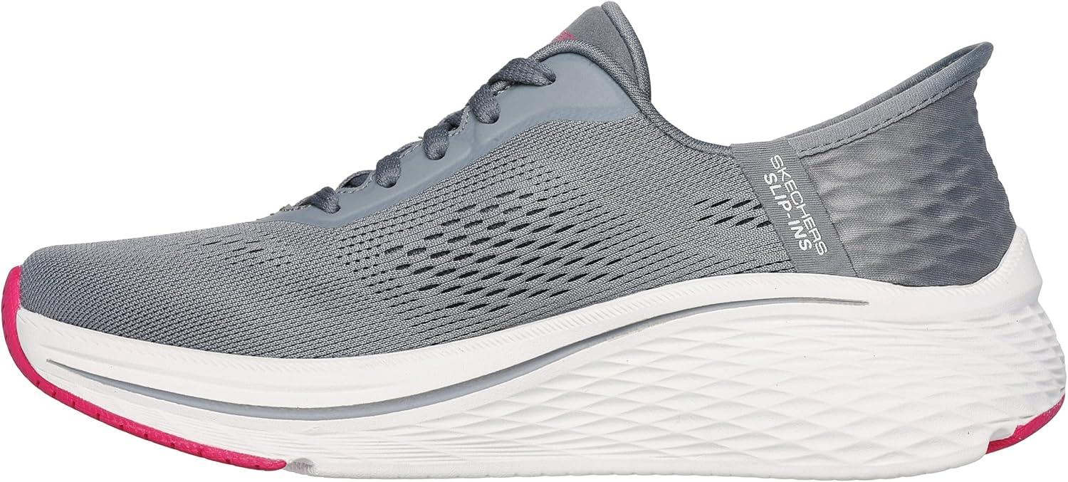image:imageSkechers Womens Max Cushioning Elite 20 Vanish Hands Free SlipinsCharcoalPink
