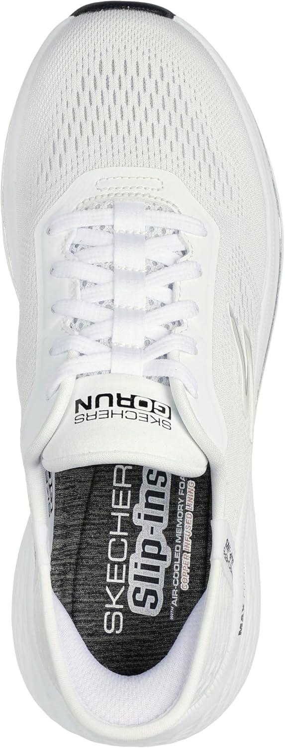 image:imageSkechers Womens Max Cushioning Elite 20 Vanish Hands Free SlipinsWhiteBlack