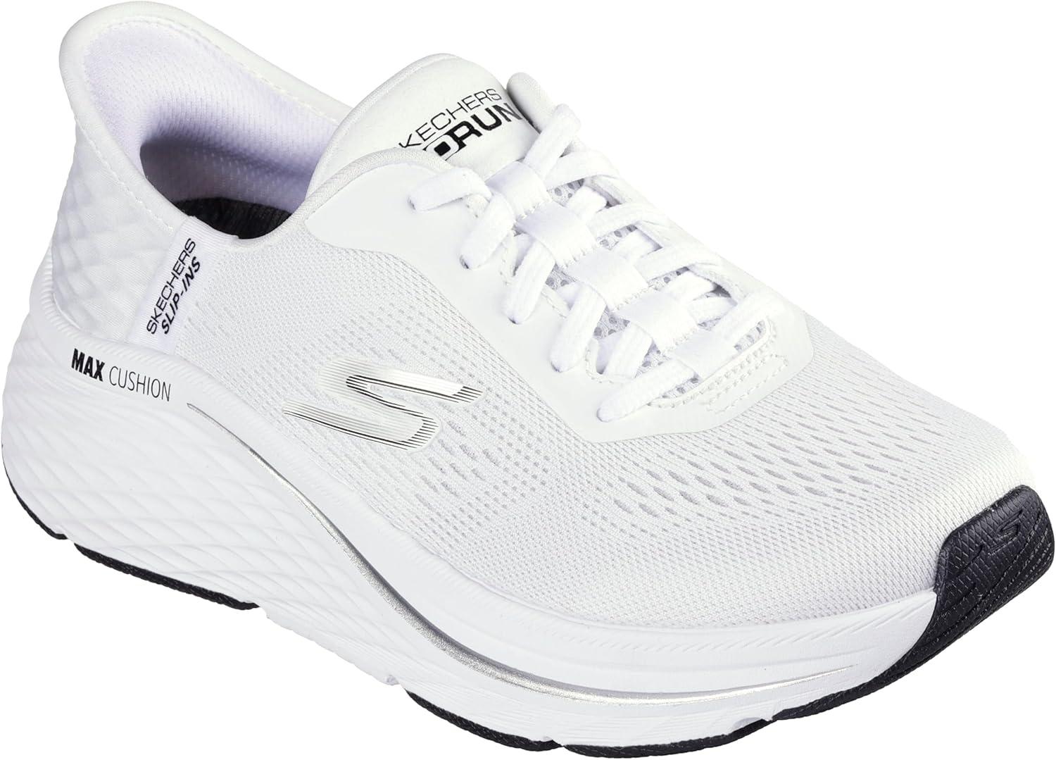 image:imageSkechers Womens Max Cushioning Elite 20 Vanish Hands Free SlipinsWhiteBlack