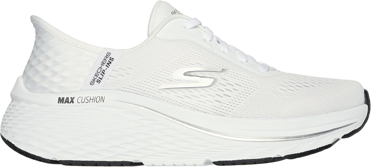 image:imageSkechers Womens Max Cushioning Elite 20 Vanish Hands Free SlipinsWhiteBlack