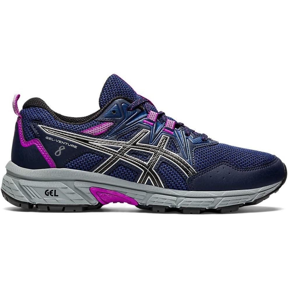 image:imageAsics Womens GelVenture 8 Running ShoesMidnightPure Silver