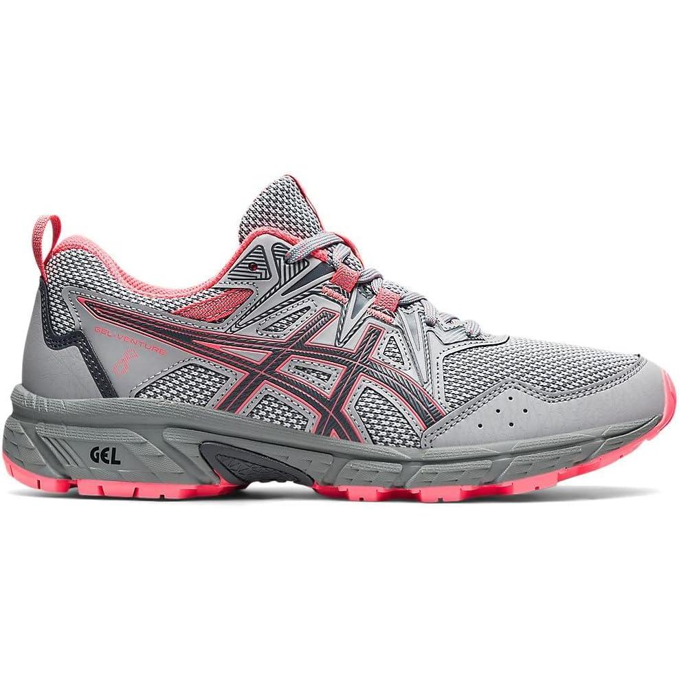 image:imageAsics Womens GelVenture 8 Running ShoesPiedmont GreyBlazing Coral