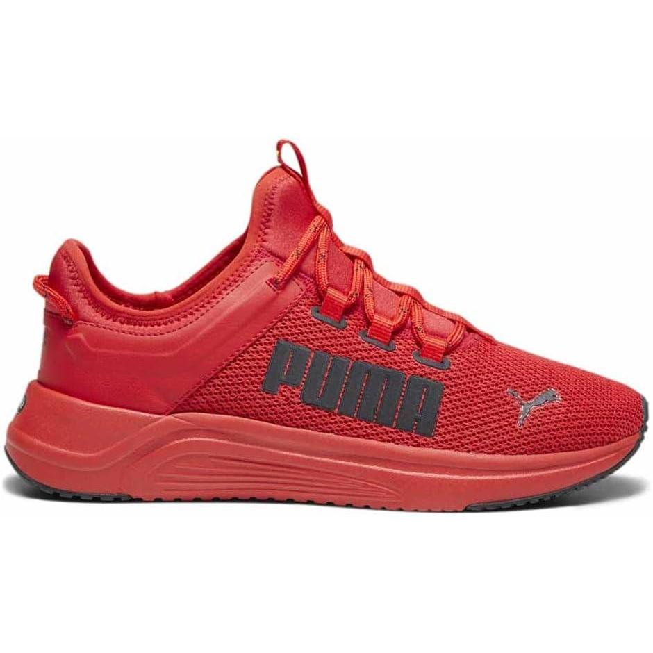 image:imagePUMA Mens Softride Astro Running Sneakers Shoes  GreyFor All Time RedPuma Black
