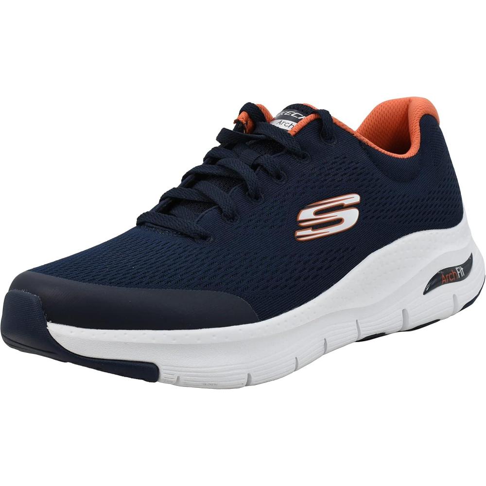 image:imageSkechers Mens Arch Fit OxfordNavyOrange