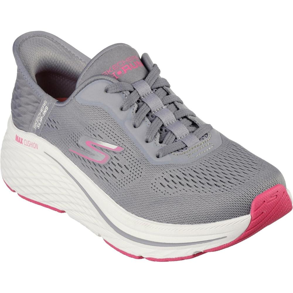 image:imageSkechers Womens Max Cushioning Elite 20 Vanish Hands Free SlipinsCharcoalPink
