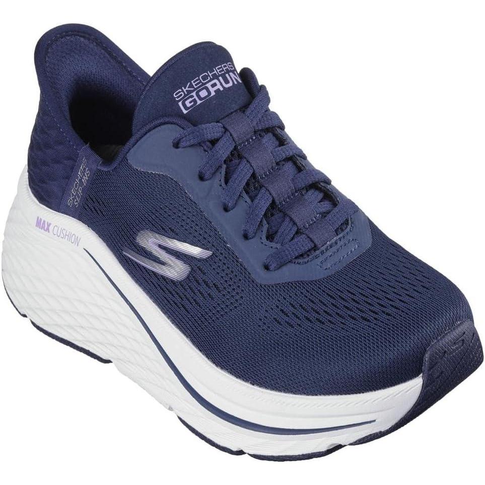 image:imageSkechers Womens Max Cushioning Elite 20 Vanish Hands Free SlipinsNavyLavender