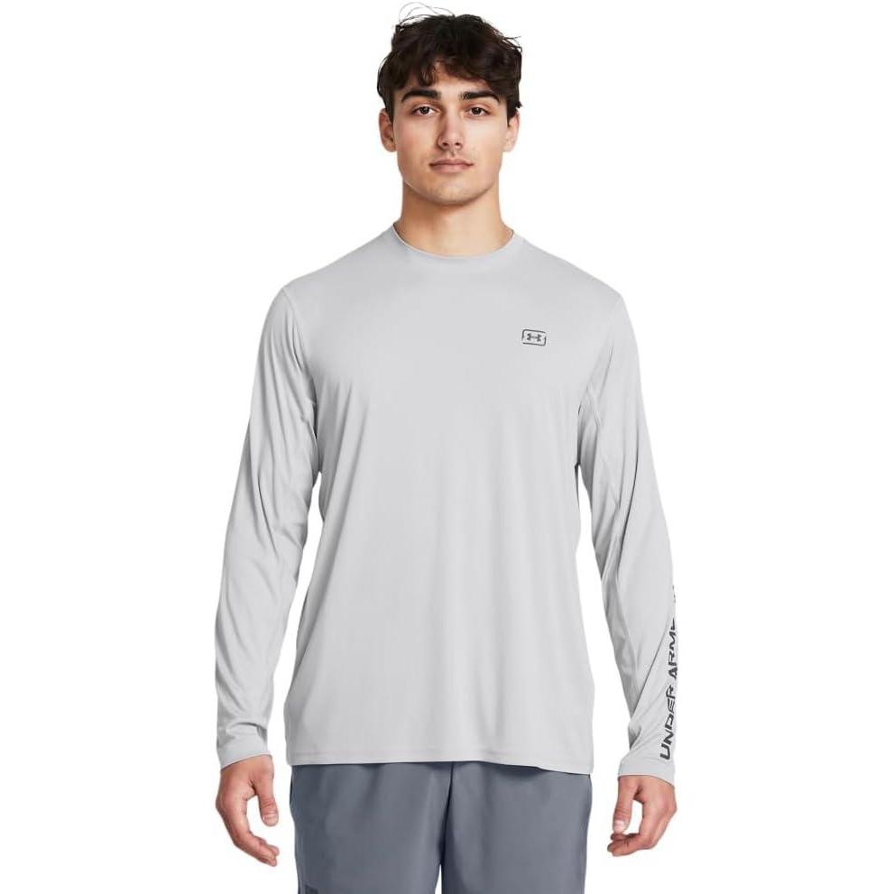 image:imageUnder Armour Mens Isochill Shorebreak Long Sleeve011 Mod Gray Castlerock