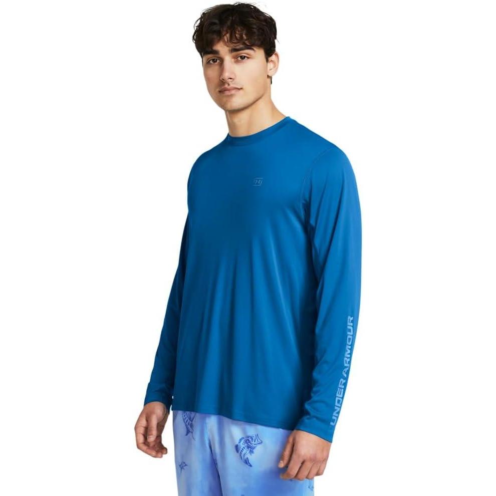 image:imageUnder Armour Mens Isochill Shorebreak Long Sleeve406 Photon Blue Viral Blue