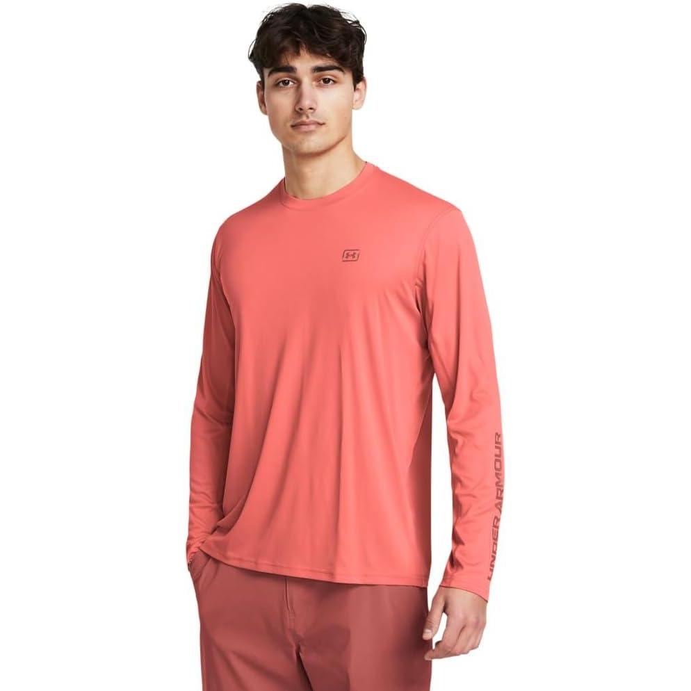 image:imageUnder Armour Mens Isochill Shorebreak Long Sleeve811 Coho  Coho  Sedona Red