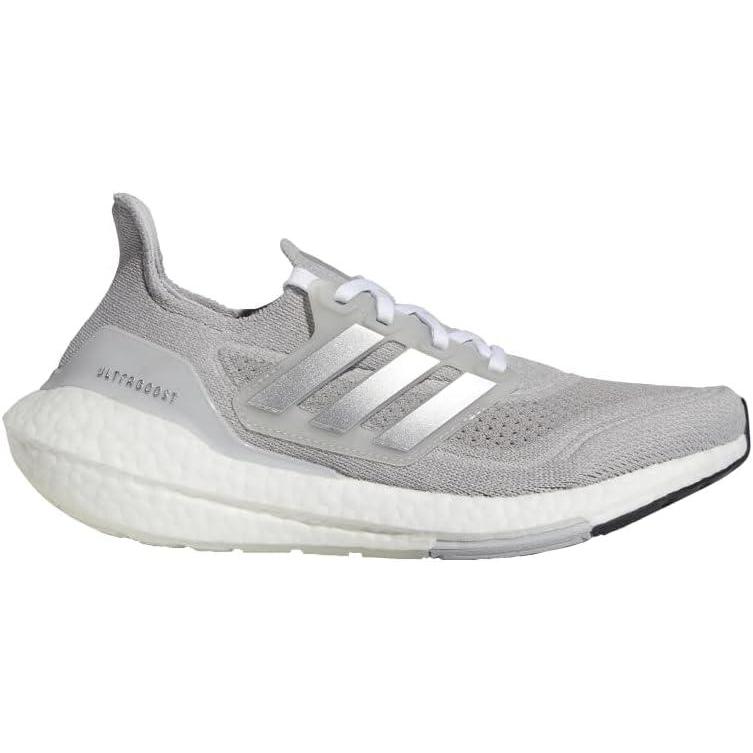 image:imageadidas Womens Ultraboost 21 Running ShoeMgh Solid GreySilver MetallicLight