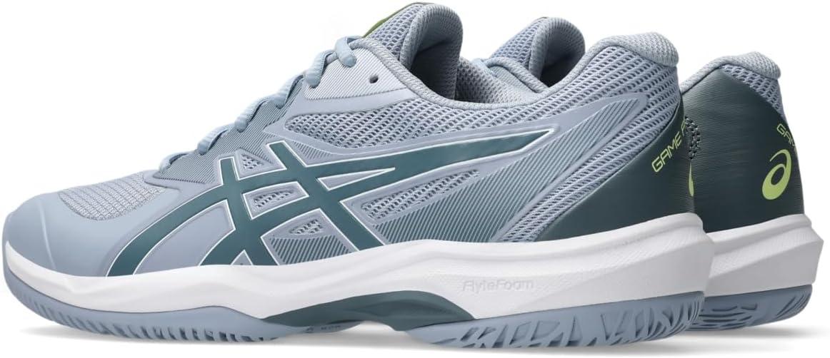image:imageASICS Mens Game FlyteFoam Tennis ShoesGrey BlueIronclad