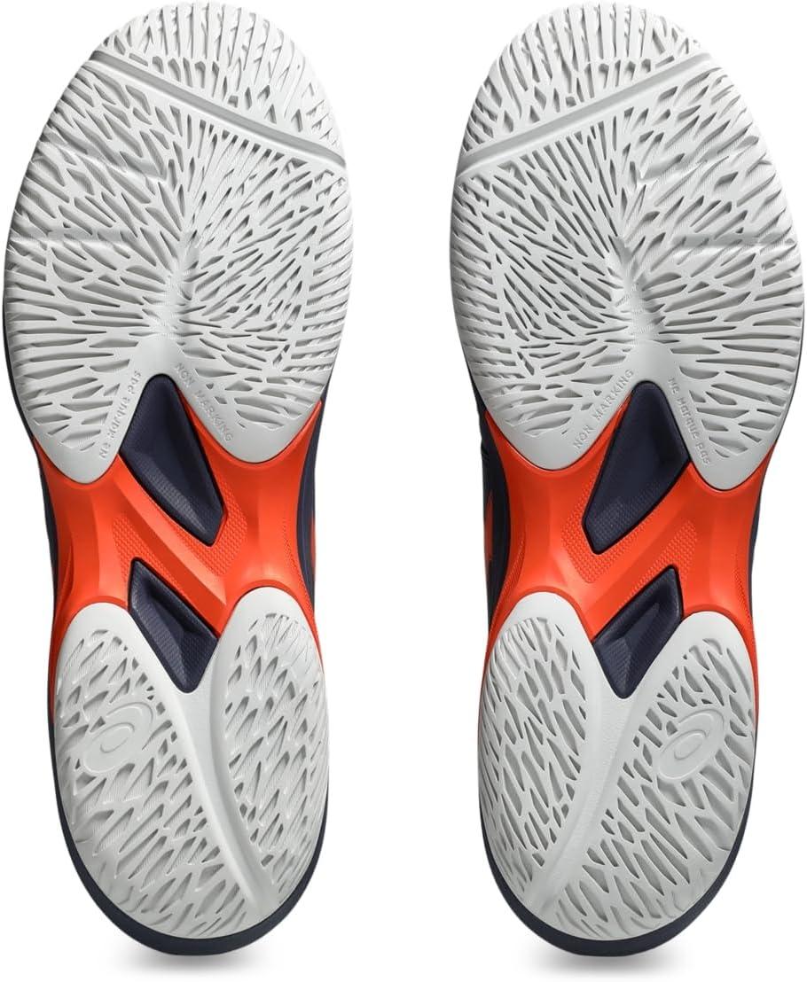 image:imageASICS Mens Game FlyteFoam Tennis ShoesIndigo FogNova Orange
