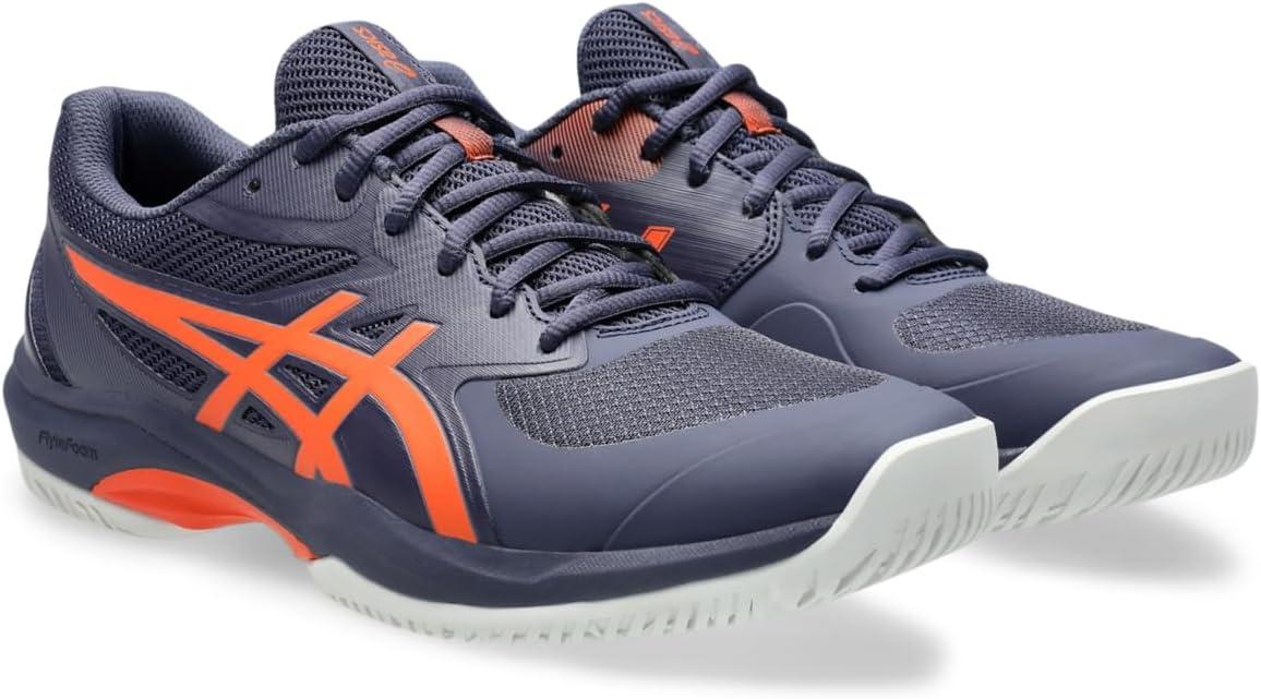 image:imageASICS Mens Game FlyteFoam Tennis ShoesIndigo FogNova Orange