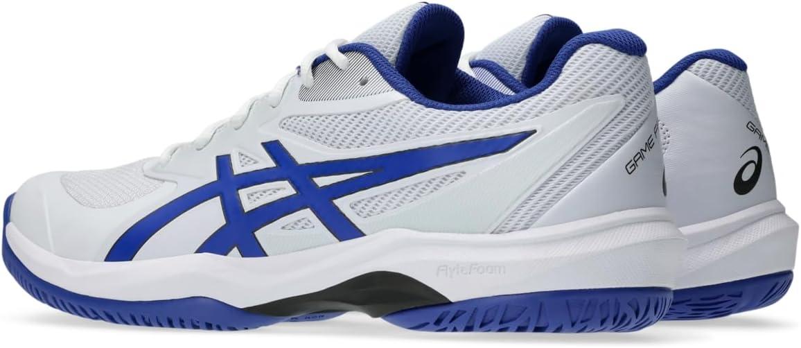 image:imageASICS Mens Game FlyteFoam Tennis ShoesWhiteDark Cobalt