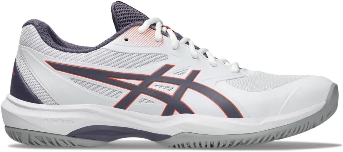 image:imageASICS Mens Game FlyteFoam Tennis ShoesWhiteGreyish Purple