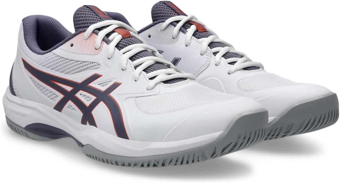 image:imageASICS Mens Game FlyteFoam Tennis ShoesWhiteGreyish Purple
