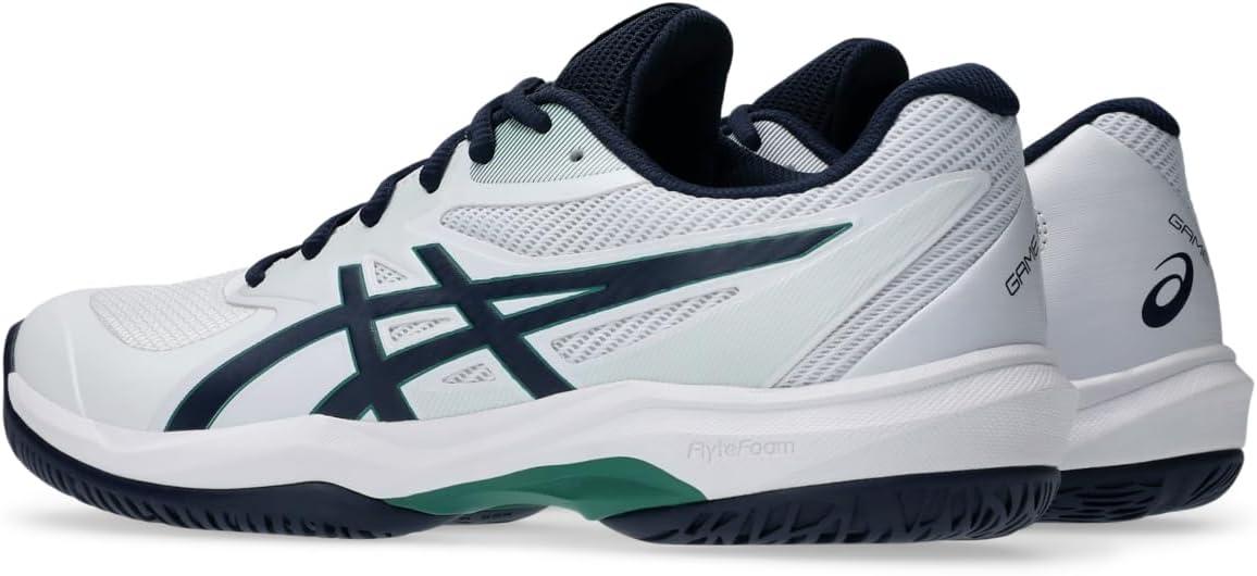 image:imageASICS Mens Game FlyteFoam Tennis ShoesWhiteMidnight