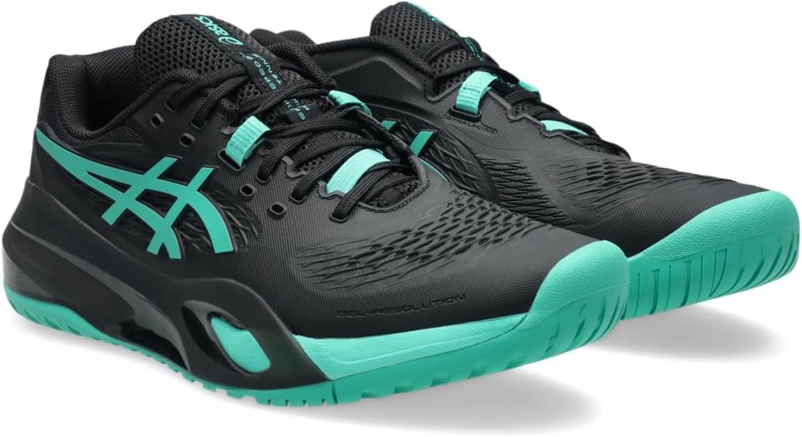 image:imageASICS Mens GelResolution X Tennis ShoesBlackAurora Green