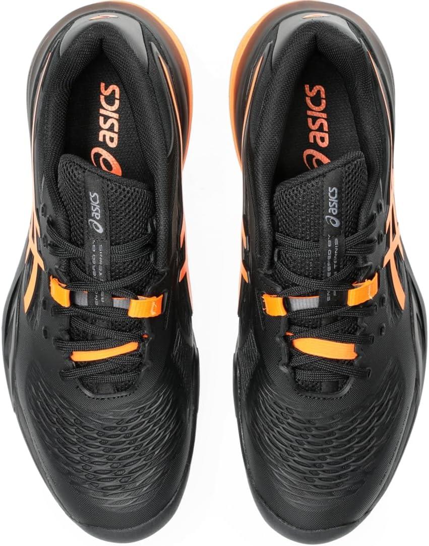 image:imageASICS Mens GelResolution X Tennis ShoesBlackShocking Orange