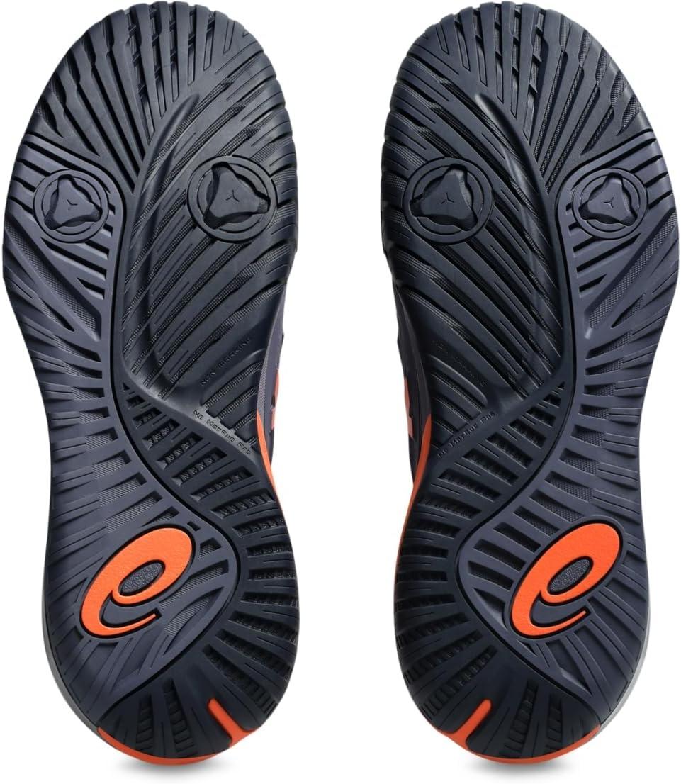 image:imageASICS Mens GelResolution X Tennis ShoesGreyish PurpleNova Orange