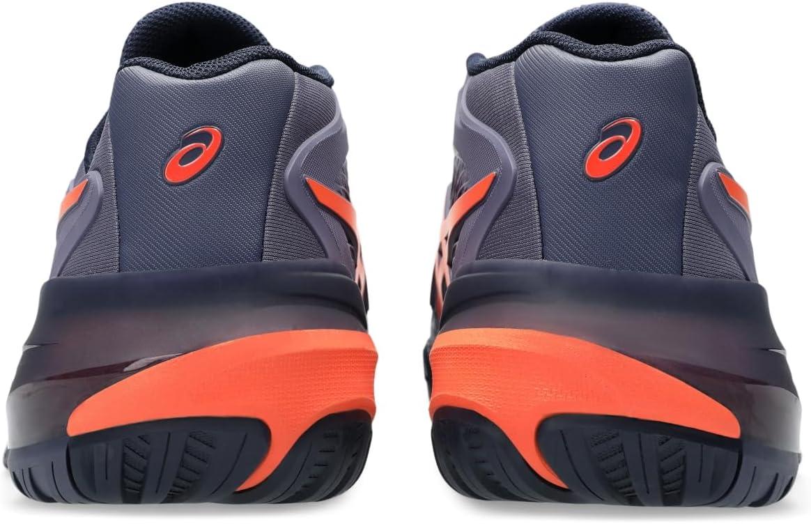 image:imageASICS Mens GelResolution X Tennis ShoesGreyish PurpleNova Orange