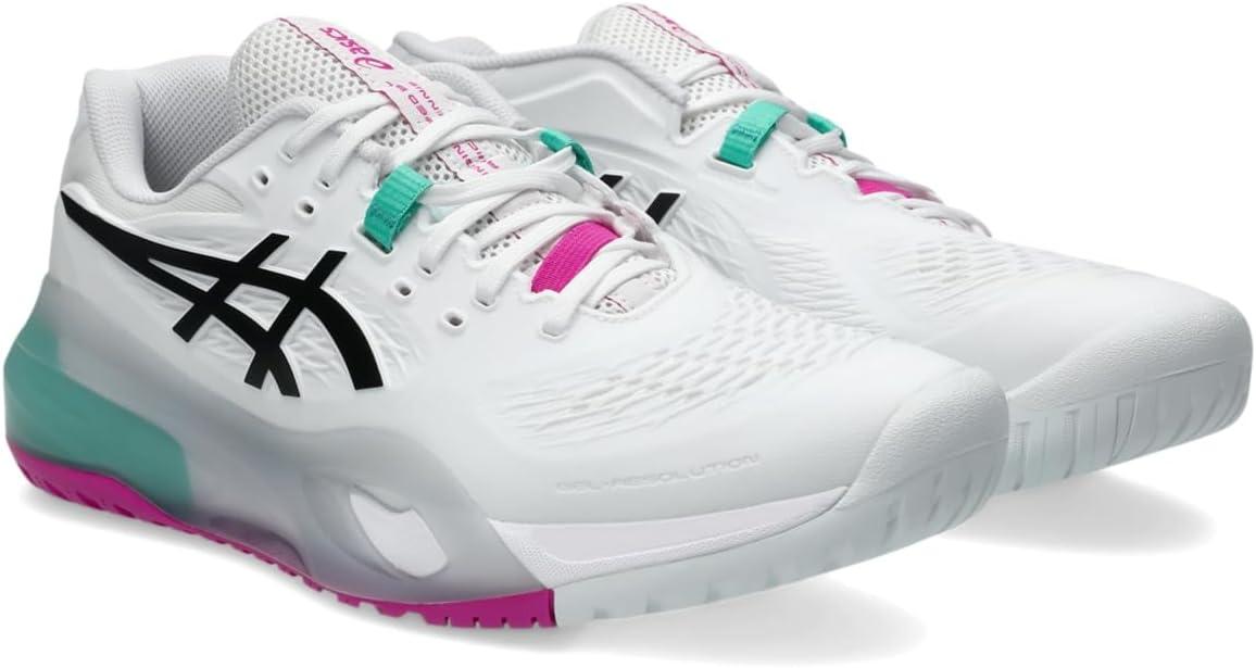 image:imageASICS Mens GelResolution X Tennis ShoesWhiteAurora Green