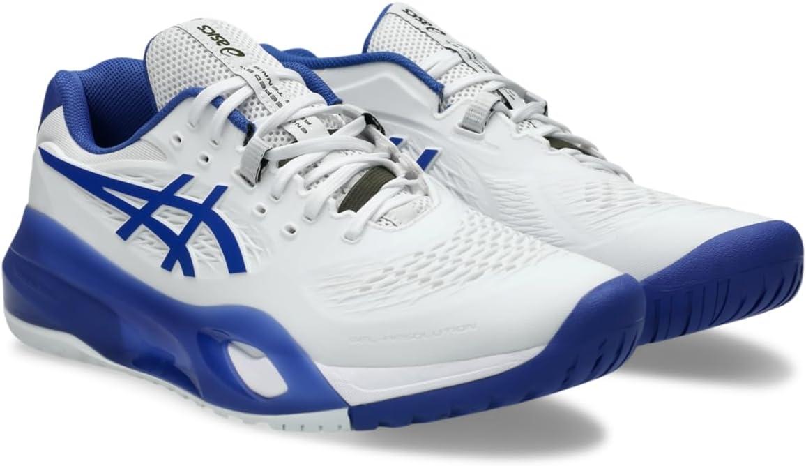 image:imageASICS Mens GelResolution X Tennis ShoesWhiteDark Cobalt