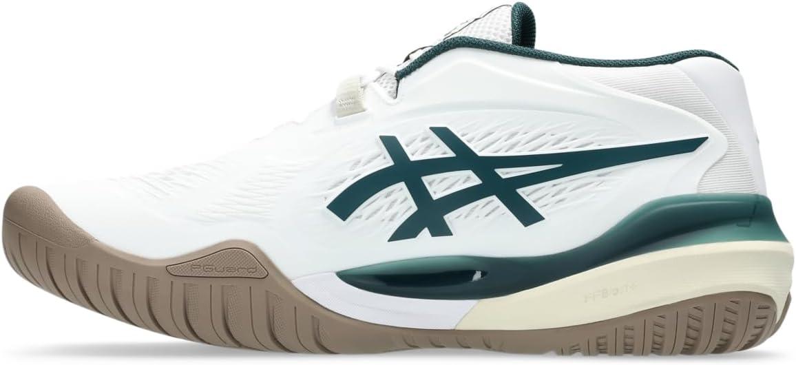 image:imageASICS Mens GelResolution X Tennis ShoesWhiteSaxon Green
