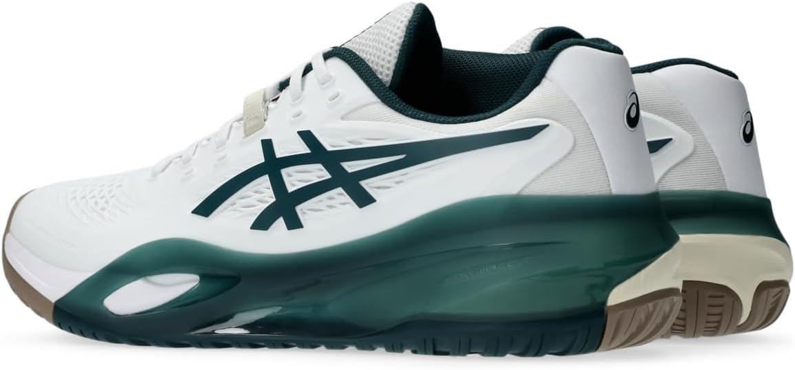 image:imageASICS Mens GelResolution X Tennis ShoesWhiteSaxon Green