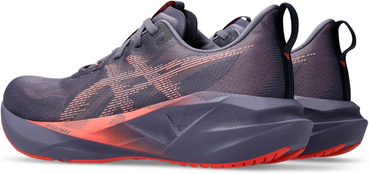 image:imageASICS Mens NOVABLAST 5 Running Shoes500 Graish PurpleCoral Leaf