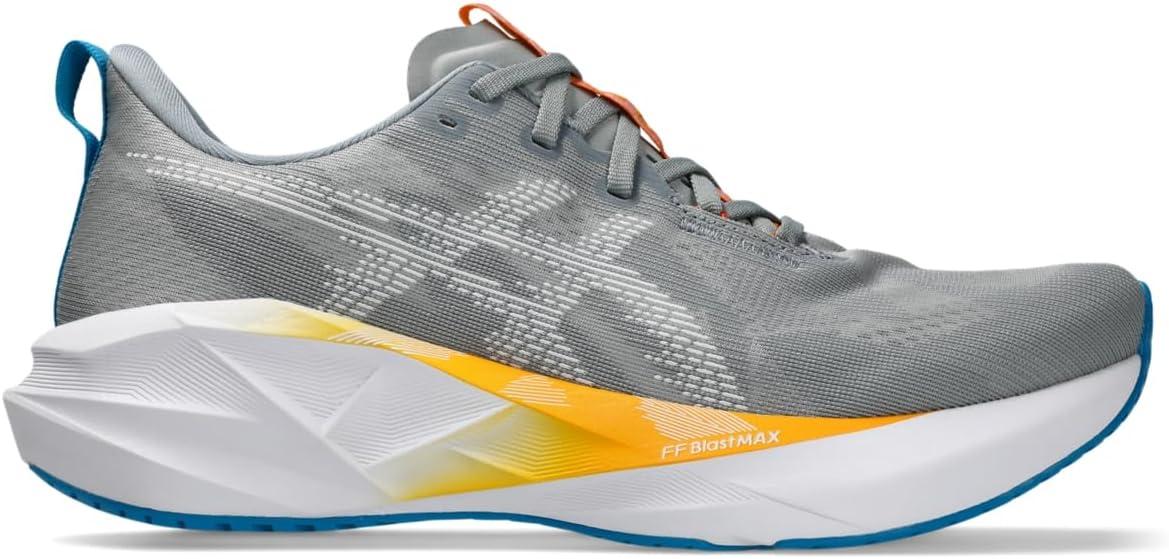image:imageASICS Mens NOVABLAST 5 Running ShoesGravelWhite