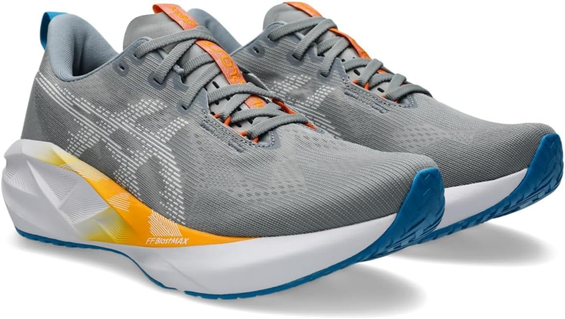 image:imageASICS Mens NOVABLAST 5 Running ShoesGravelWhite