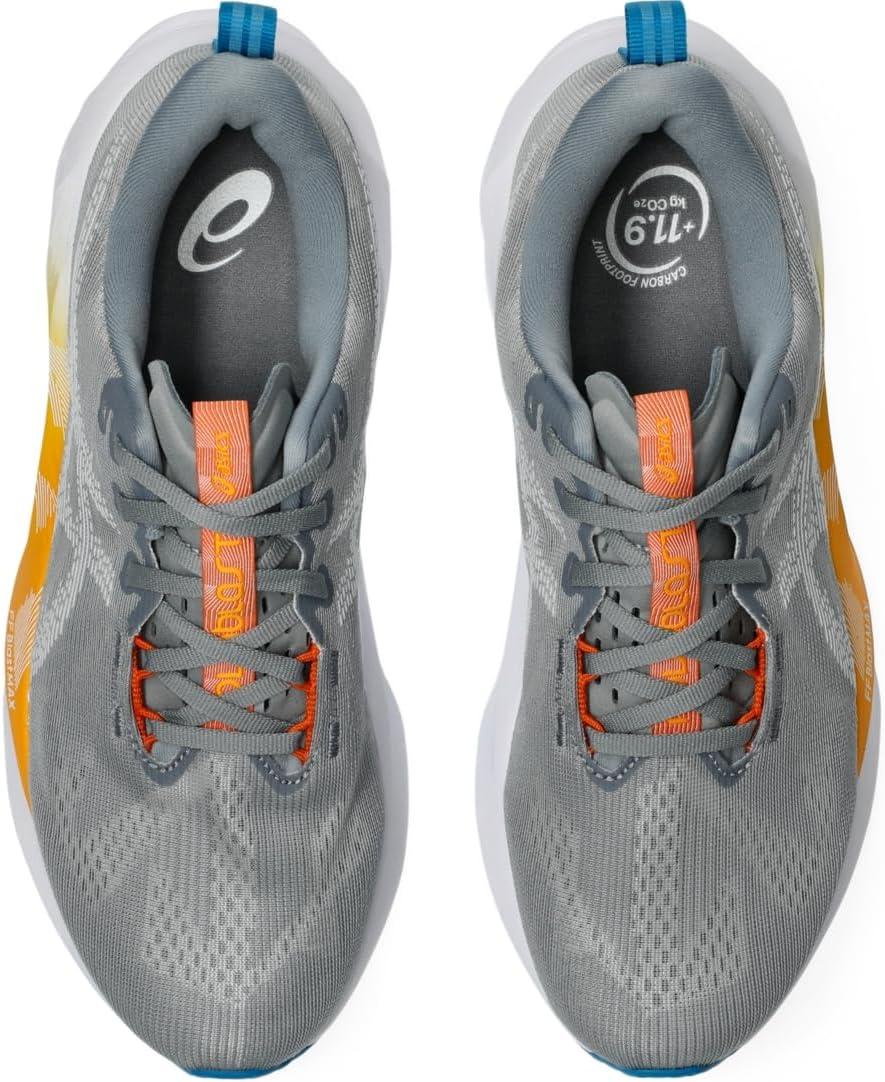 image:imageASICS Mens NOVABLAST 5 Running ShoesGravelWhite