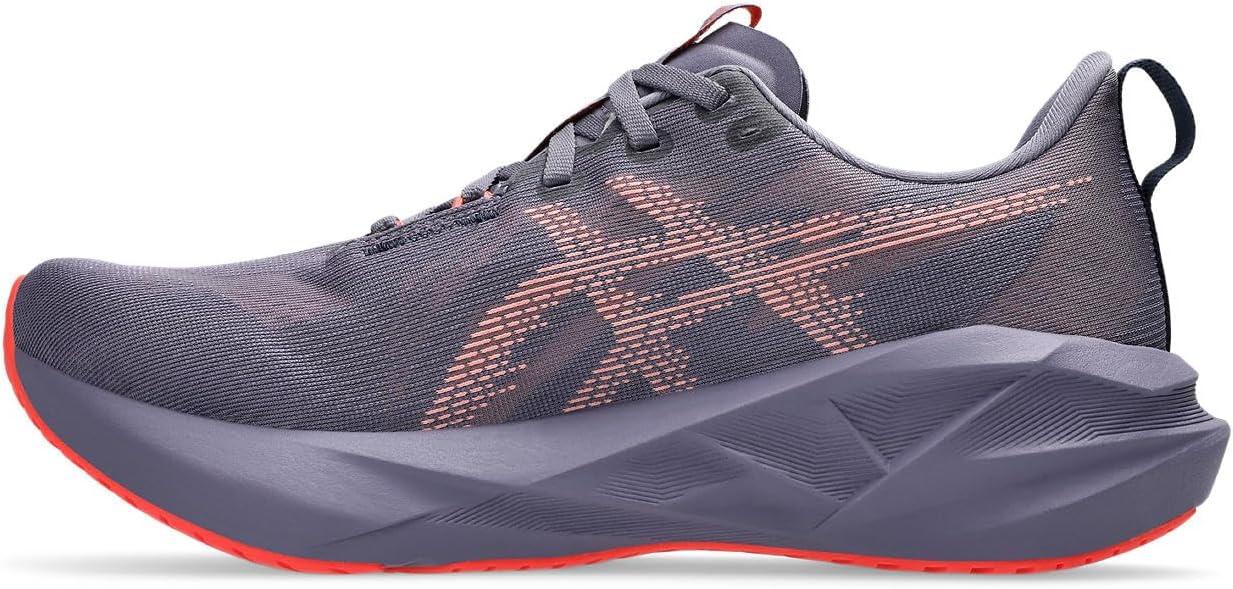 image:imageASICS Mens NOVABLAST 5 Running ShoesGrey Purple Coral Reef