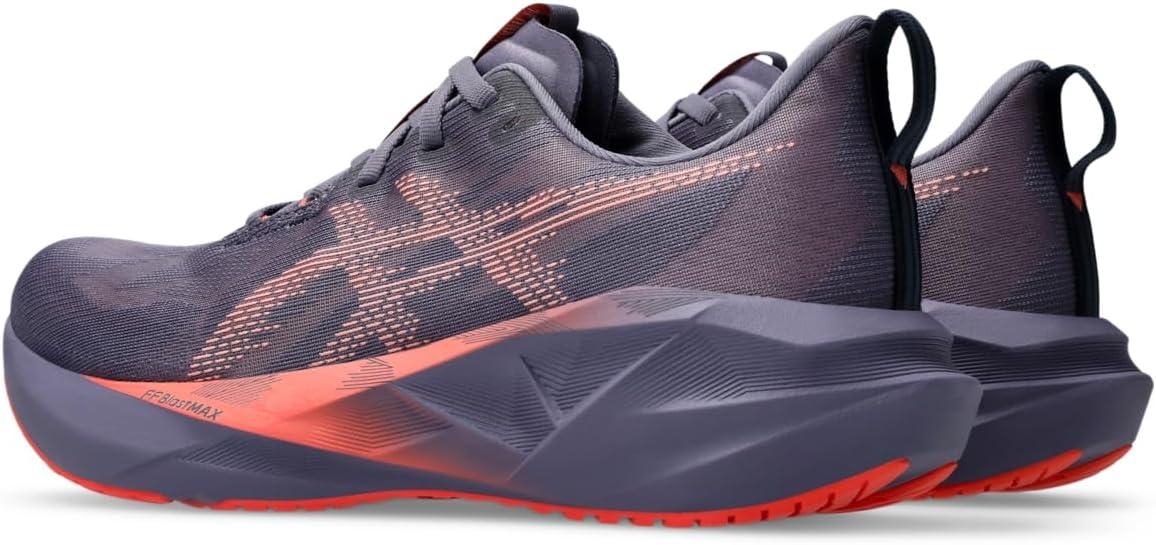 image:imageASICS Mens NOVABLAST 5 Running ShoesGreyish PurpleCoral Reef