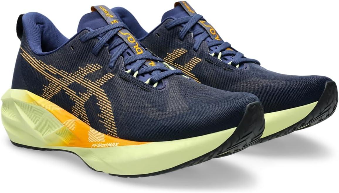 image:imageASICS Mens NOVABLAST 5 Running ShoesIndigo BlueAmber