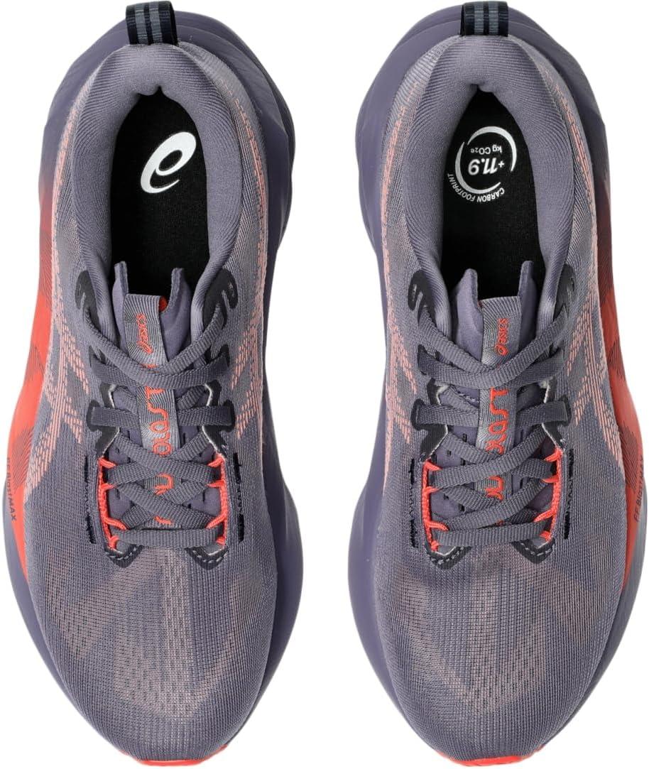 image:imageASICS Womens NOVABLAST 5 Running ShoesGreyish PurpleCoral Reef