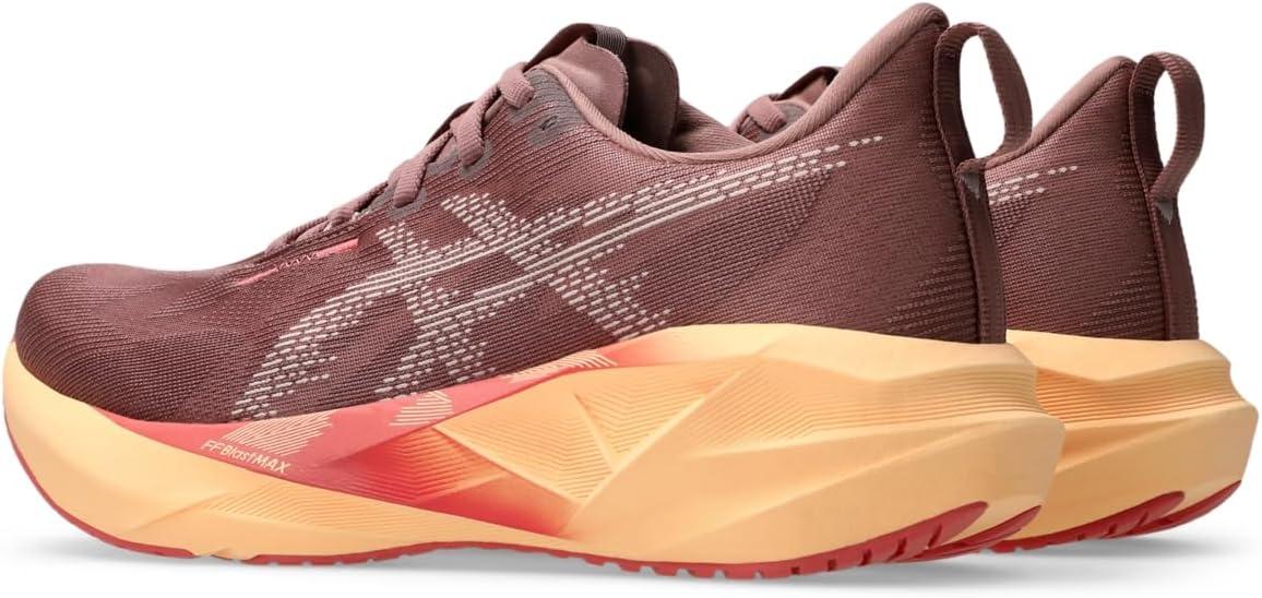 image:imageASICS Womens NOVABLAST 5 Running ShoesRubble RedFawn