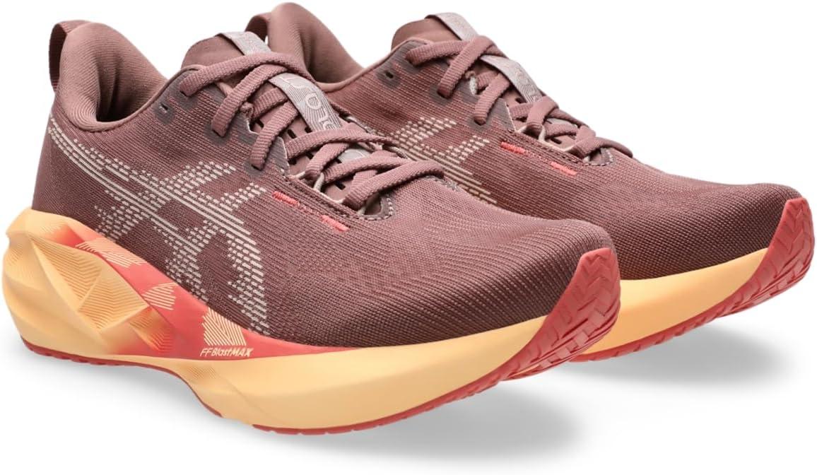 image:imageASICS Womens NOVABLAST 5 Running ShoesRubble RedFawn