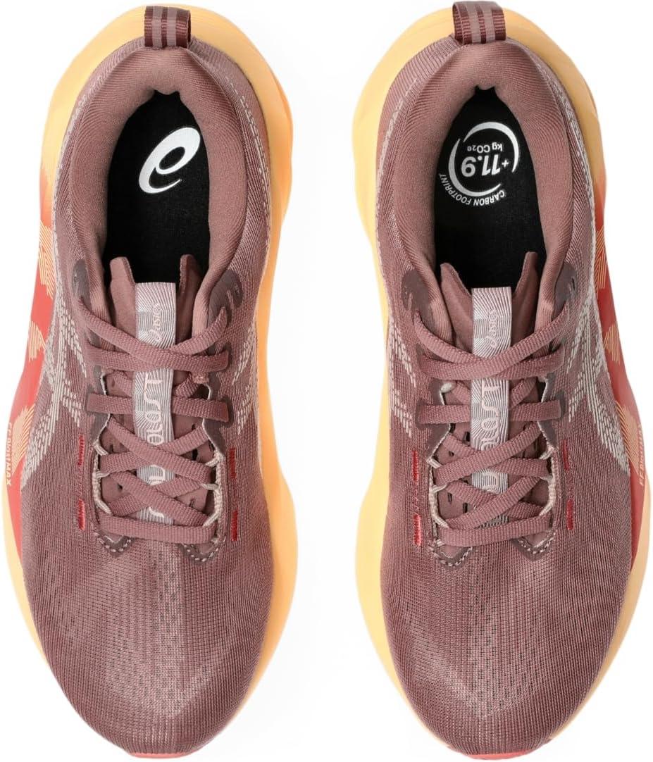 image:imageASICS Womens NOVABLAST 5 Running ShoesRubble RedFawn