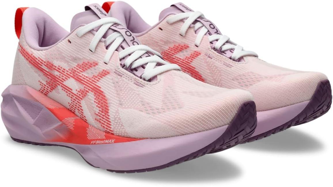 image:imageASICS Womens NOVABLAST 5 Running ShoesWhiteCoral Reef