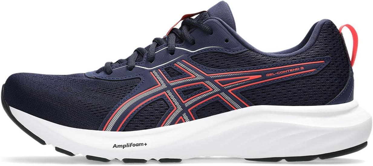 image:imageAsics Mens GelContend 9 Running Shoes406 MidnightFlash Red
