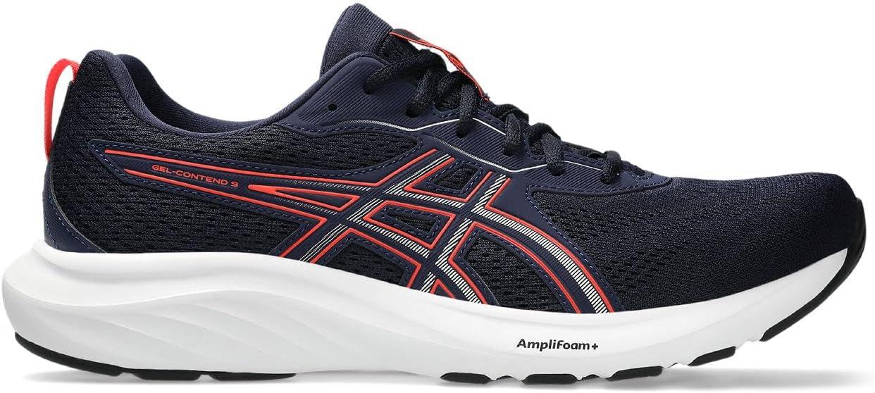 image:imageAsics Mens GelContend 9 Running Shoes406 MidnightFlash Red