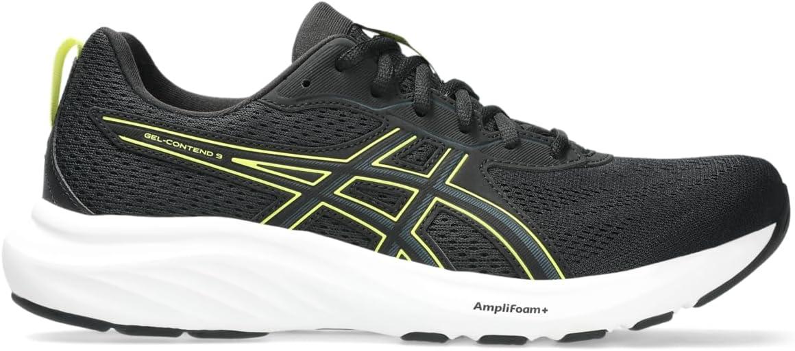 image:imageAsics Mens GelContend 9 Running ShoesBlackCitron