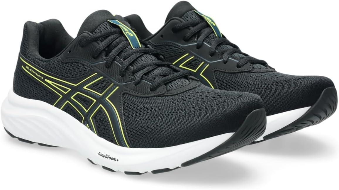 image:imageAsics Mens GelContend 9 Running ShoesBlackCitron