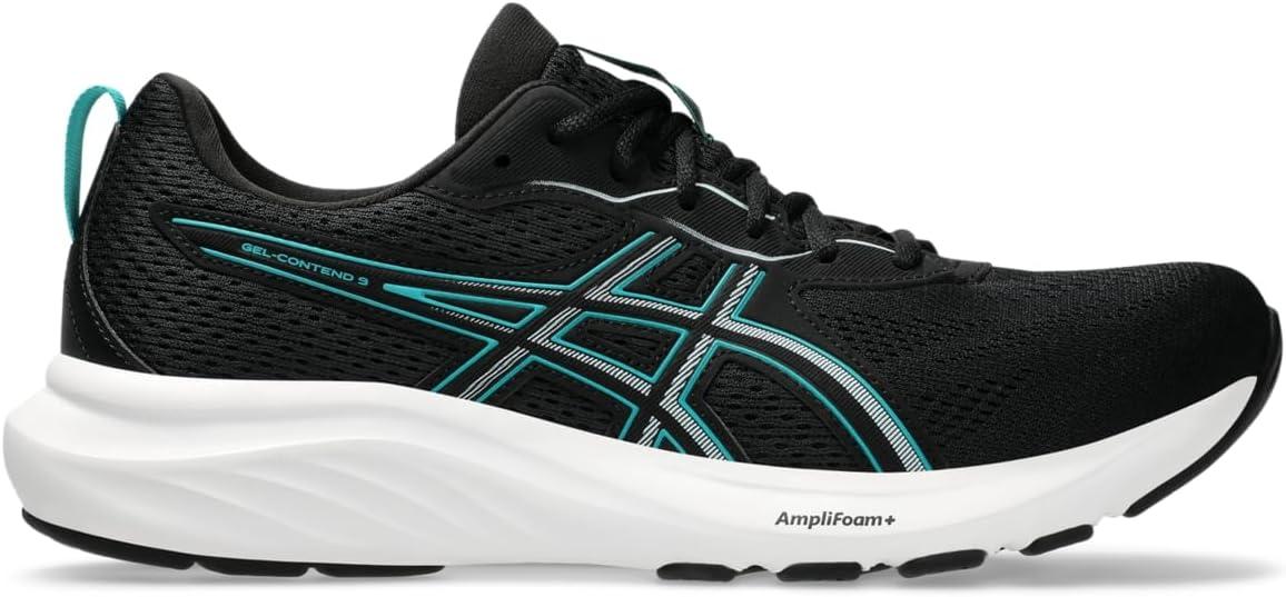 image:imageAsics Mens GelContend 9 Running ShoesBlackWave Teal