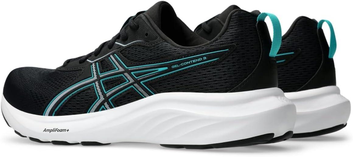 image:imageAsics Mens GelContend 9 Running ShoesBlackWave Teal